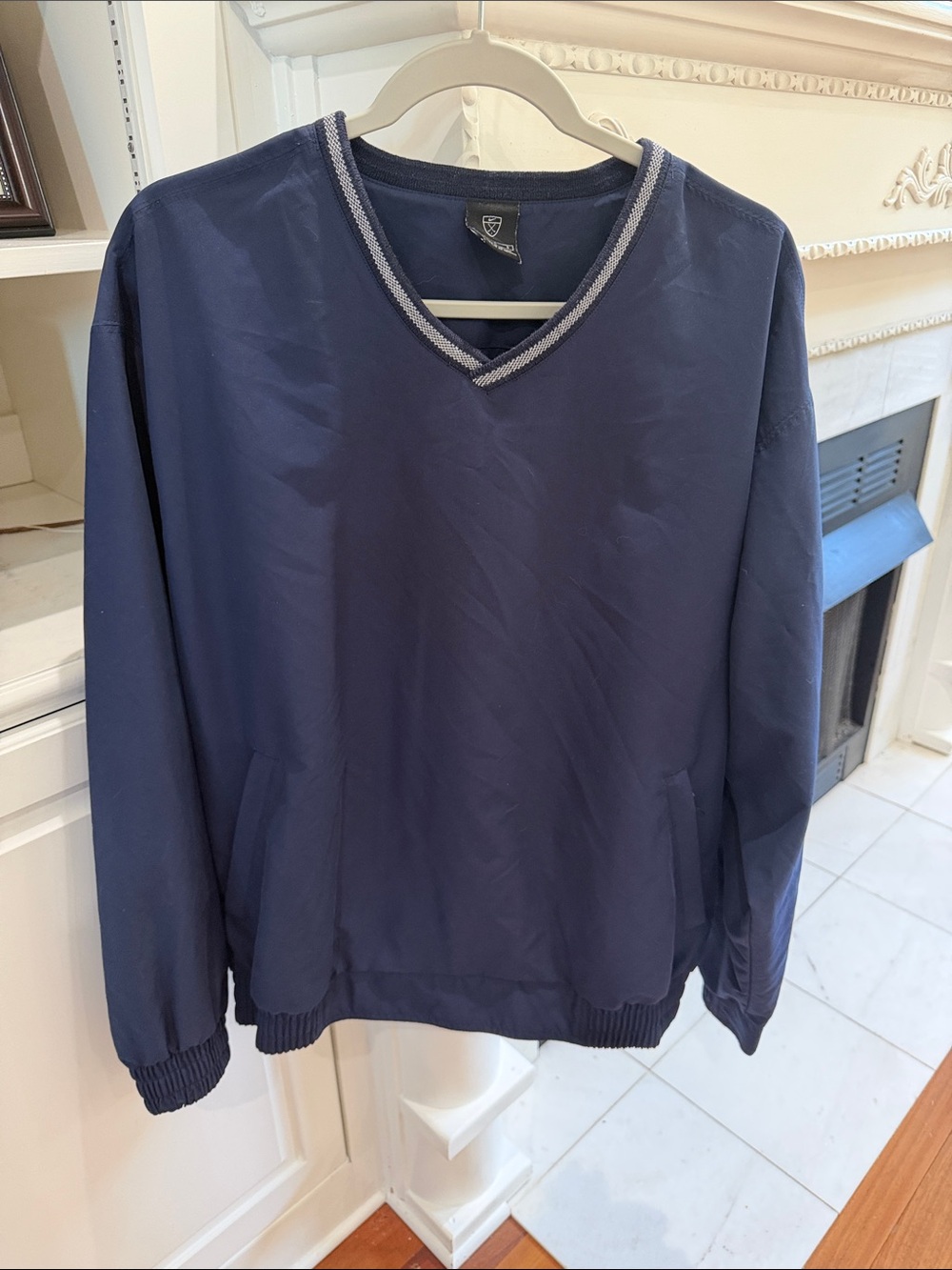 Nike Golf Windshirt Pullover V Neck Jacket Navy Blue Mens Size L Gorpcore